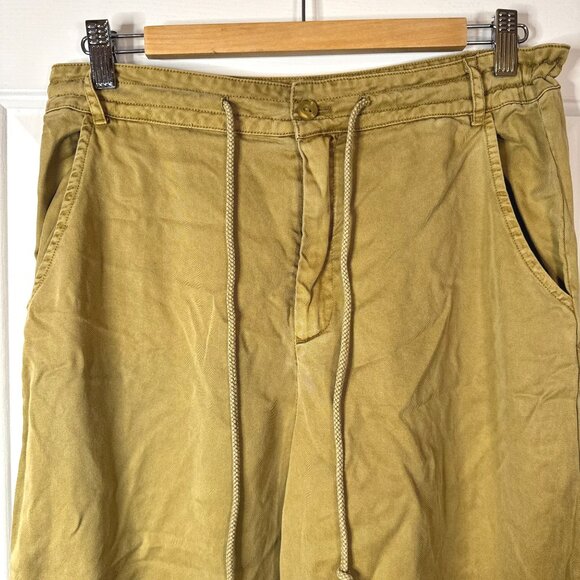 Young Fabulous and Broke Olive Green Adjustable Drawstring Cargo Pants SZ Medium - Picture 4 of 9